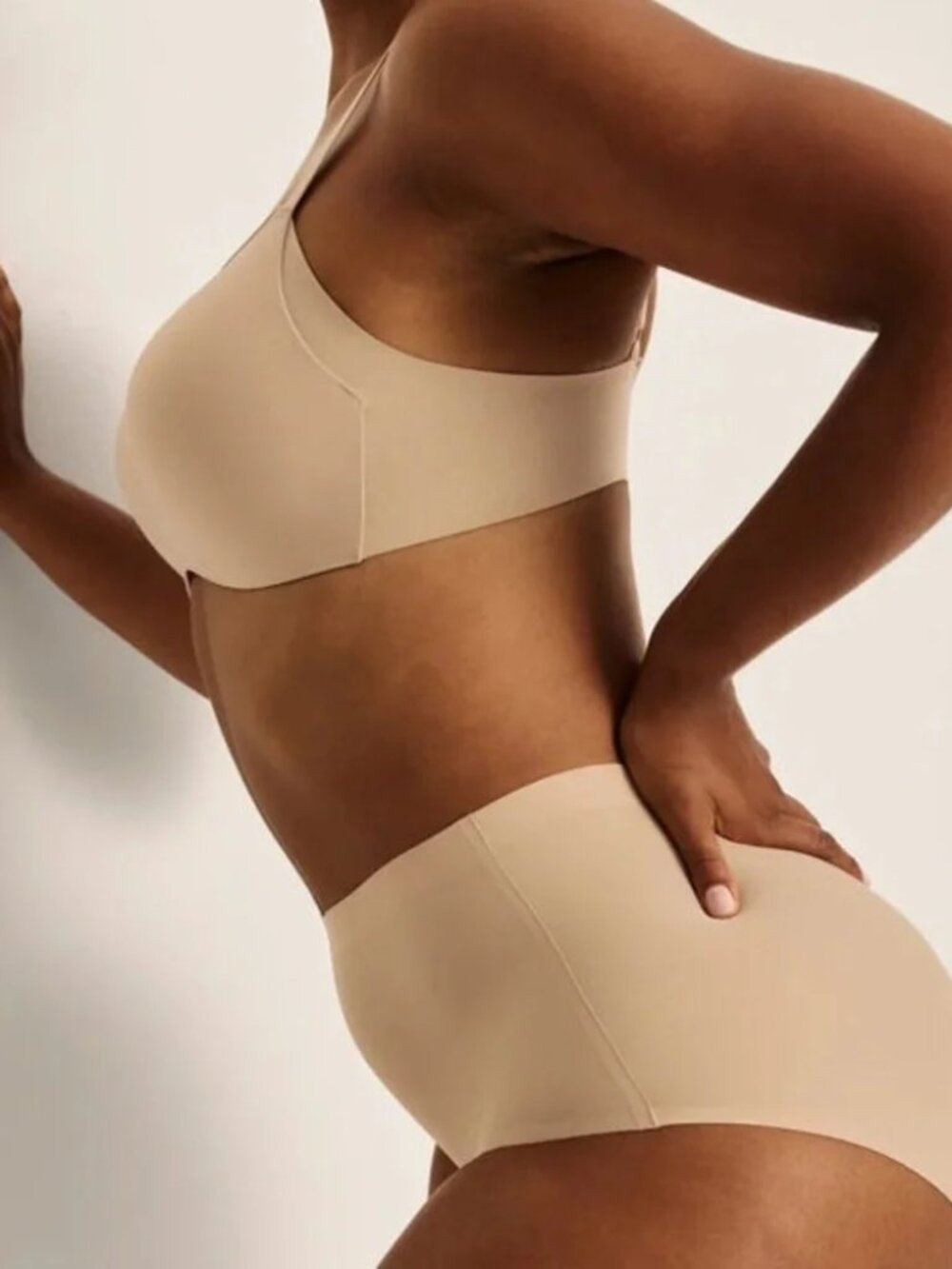KNIX WingWoman Contour Bra Nude Sz 6 32DD 34DD Support Side Coverage Molded Foam